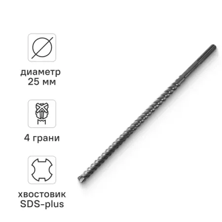 Бур по бетону SDS-max Rage 25x920 мм