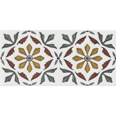 Декор настенный Kerama Marazzi Клемансо 7.4x15 см матовый цвет разноцветный декор настенный la favola гардения 40х28 см