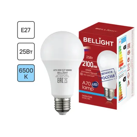 Лампа светодиодная Bellight Е27 220-240 В 25 Вт груша 2100 лм холодный белый цвет света хадисы о воскрешении и конца света чудеса науки в сунне пророка