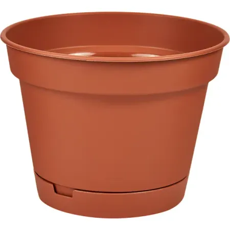 Горшок цветочный Homver Mint ø150 h11.3 см v1.2 л пластик терракотовый