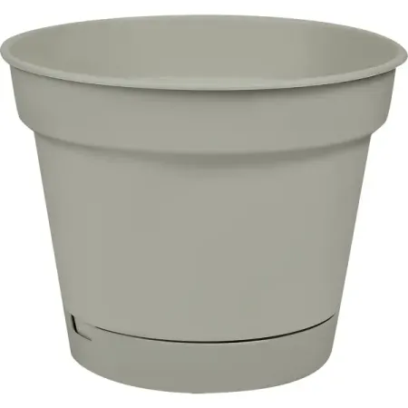 Горшок цветочный Homver Mint ø150 h11.3 см v1.2 л пластик серый горшок гончар скарлет 3 бело серый d 12 см h 13 см v 1 2 л