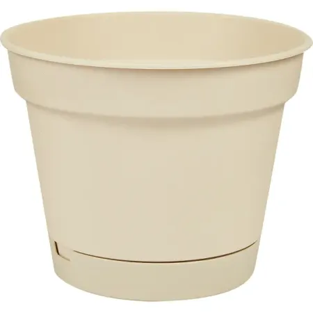 Горшок цветочный Homver Mint ø120 h9.4 см v0.7 л пластик светло-бежевый