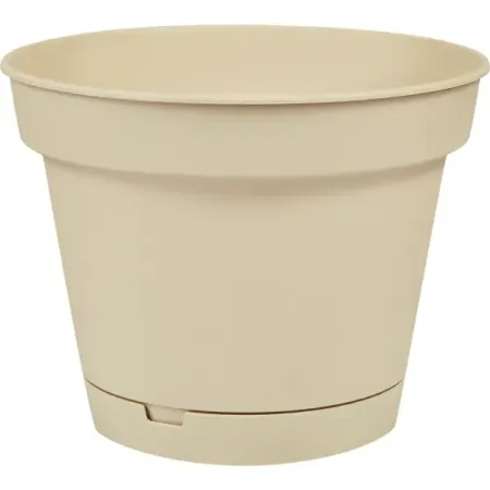 Горшок цветочный Homver Mint ø185 h14.2 см v2.3 л пластик светло-бежевый