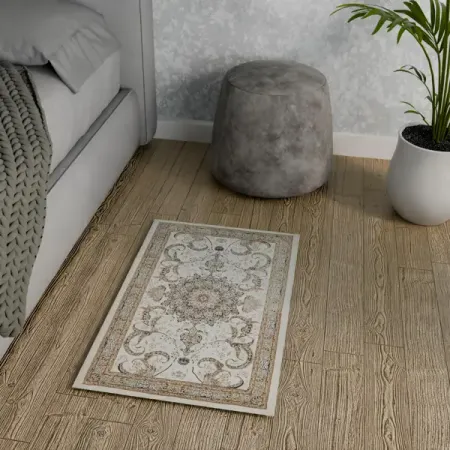 Ковер полиэстер Viyana 50x80 см цвет кремовый наволочки zuexvofy 50x70 50x75 50x80 см красный полиэстер