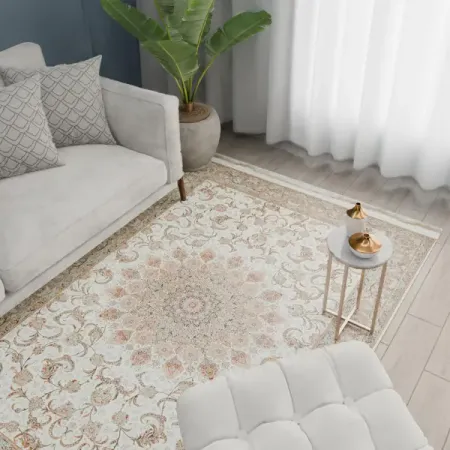 Ковер полиэстер Viyana 150x225 см цвет кремовый декоративные наволочки для подушек полиэстер хлопок абстрактный узор