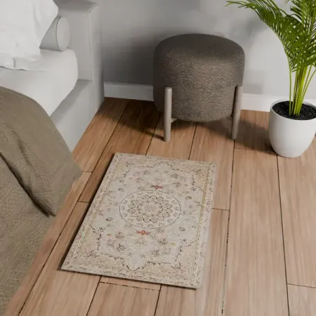 Ковер полиэстер JZ006 50x80 см цвет серебристый наволочки zuexvofy 50x70 50x75 50x80 см красный полиэстер