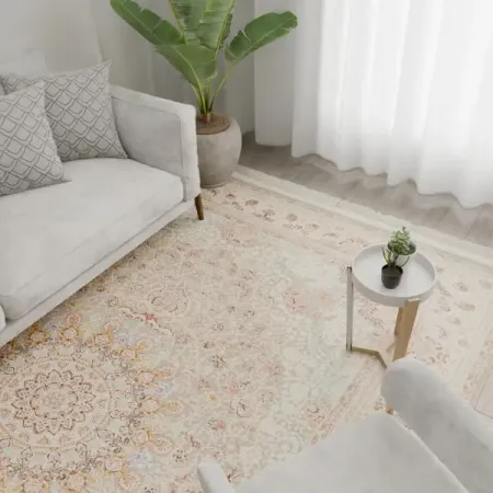 Ковер полиэстер JZ006 250x350 см цвет серебристый