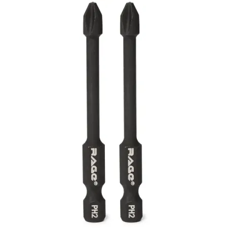 Бита ударная магнитная Rage 554135 PH2x70 мм, 2 шт.