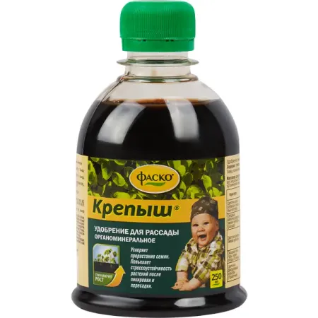 Удобрение органоминеральное Крепыш для рассады 250 мл