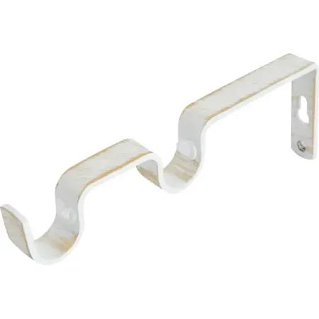 Держатель двухрядный Inspire сталь цвет белый классик D20 мм