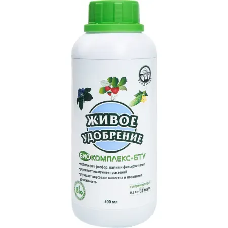 Удобрение органическое живое био комплекс бту 500 мл