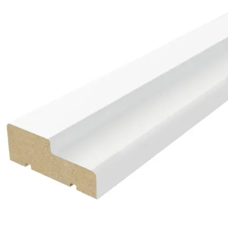 Коробочный брус Палитра Элегия Аляска 2060x70x26 мм финиш-бумага ламинация цвет белый погонаж коробочный velldoris эмалит белый телескопический пвх