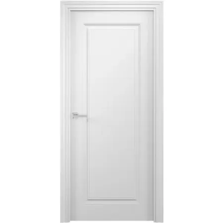 Дверь межкомнатная глухая Аляска 60x200 см финиш бумага цвет белый шелк без замка, без петель искусственные ы пион одуванчик шелк