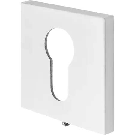 Накладка на цилиндр Puerto Slim ET AL 03 MSW 50x50 мм цвет матовый белый 2 шт.