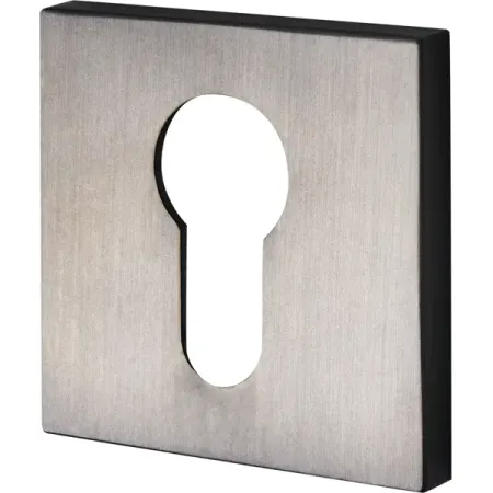 Накладка на цилиндр Puerto Slim ET AL 03 MBN 50x50 мм цвет графит 2 шт.