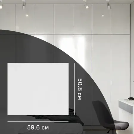 Дверь для шкафа Лион 59.6x50.8x1.6 см ЛДСП цвет белый лак