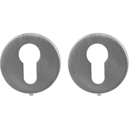 Накладка на цилиндр Puerto Slim ET AL 06 SSC 45x45 мм цвет матовый хром 2 шт.