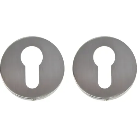 Накладка на цилиндр Puerto Slim ET AL 06 SN 45x45 мм цвет матовый никель 2 шт.