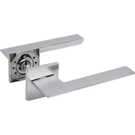 Дверные ручки Puerto Slim Латте без запирания цвет матовый хром