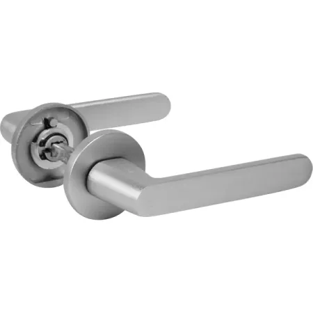 Дверные ручки Puerto Slim Фрапе без запирания цвет матовый хром