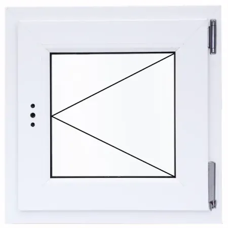 Пластиковое окно ПВХ VEKA одностворчатое 560x410 мм (ВхШ) однокамерный стеклопакет поворотное белый misima 26 16 щетки стеклоочистителя для toyota corolla verso 2 переднее окно 2004 2005 2006 2007 2008 2009 стеклоочиститель лобового стекла