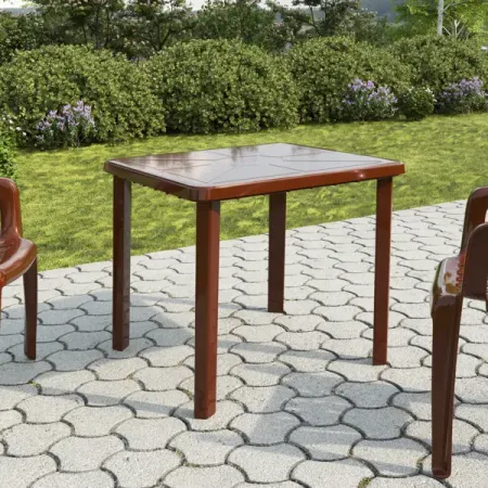 Стол садовый квадратный складной 80x80x71 см полипропилен шоколадный женский ветрозащитный складной зонт