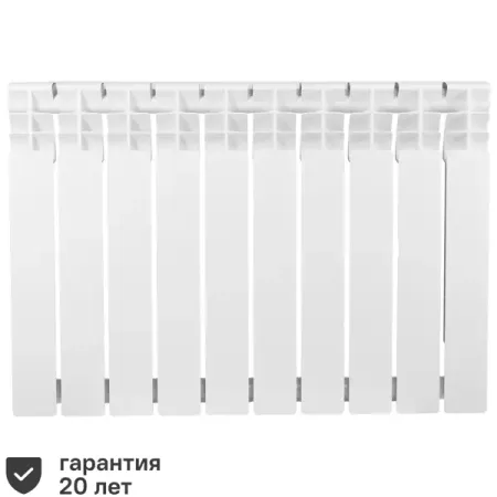 Радиатор секционный Equation Bimetal 500/80 10 секций боковое подключение биметалл белый yrfl 1 шт  ной ртутный манометр с тонкой резьбой допуск 6g m11 m12 m13 m14 m16 m20 m30 m40 m50 m60 расстояние резьбы 1 5