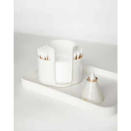 Контейнер для ватных дисков и палочек Berossi Zoy цвет слоновая кость