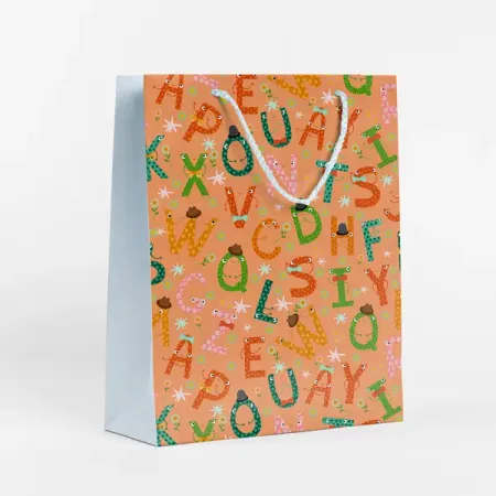 Пакет подарочный Симфония Алфавит 25.5x36 см цвет оранжевый константин лукичев андрей киселёв мужики у плиты алкогольный алфавит