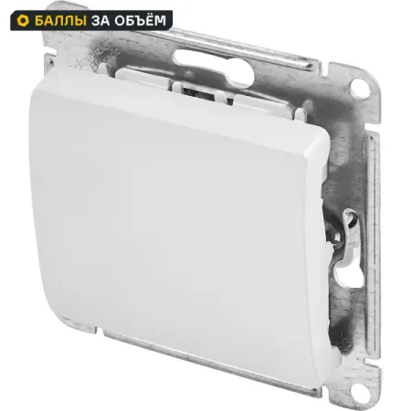 Переключатель перекрестный встраиваемый Systeme Electric Glossa 1 клавиша цвет белый bingoelec smart zigbee переключатель