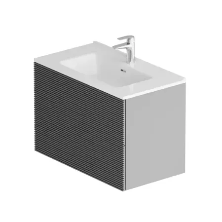 Тумба под раковину AM.PM Struktura подвесная 80 см МДФ/эмаль цвет графит 6 шт яйца 1 гнездо сказочный сад миниатюрная фигурка игрушки ремесла diy аксессуары искусственные птичьи гнезда имитация модели яйца модель