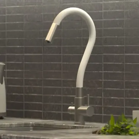 Смеситель кухонный Osgard общая высота 45.2 см цвет белый