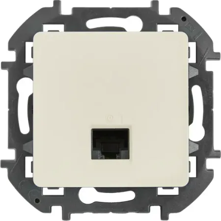 Розетка компьютерная RJ45 категория 5e UTP - Lexman Lilian - слоновая кость