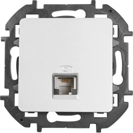 Розетка телефонная RJ11 - Lexman Lilian - алюминий