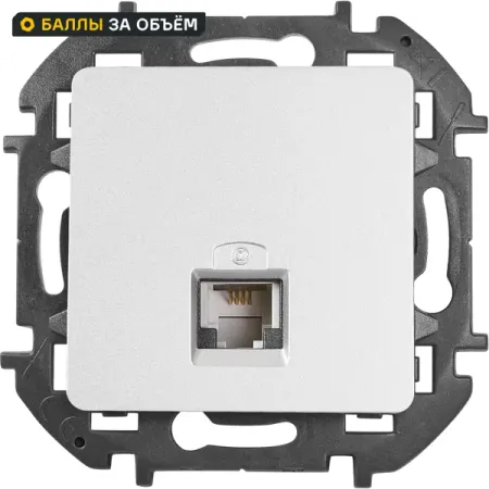 Розетка телефонная RJ11 Lexman Lilian цвет алюминий eleabc rj11 6p6c сетевой разъем 6pin