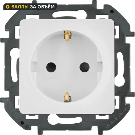 Розетка с заземлением Lexman Lilian со шторками 16А 250В винтовые зажимы цвет белый кулисные переключатели 250в 3а