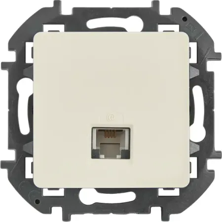 Розетка телефонная RJ11 - Lexman Lilian - слоновая кость