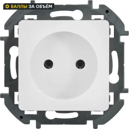 Розетка без заземления Lexman Lilian без шторок 16А 250В винтовые зажимы цвет белый электрическая розетка iec320 c14 пластиковая красная 250в