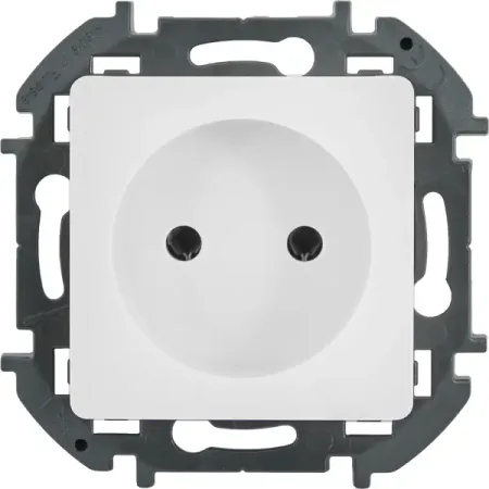 Розетка без заземления - Lexman Lilian - без шторок 16А 250В винтовые зажимы - белый