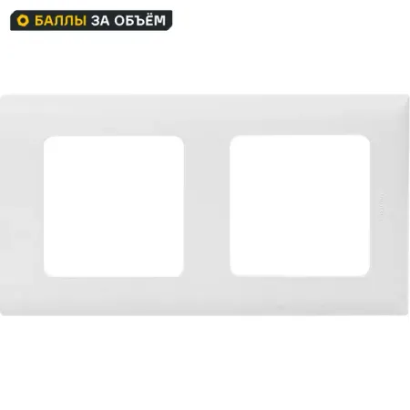 Рамка для розеток и выключателей Lexman Lilian Classic 2 поста цвет белый рамка 4 поста эра   12 классик белый