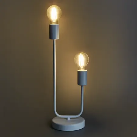 Настольная лампа декоративная Атлантида цвет белый