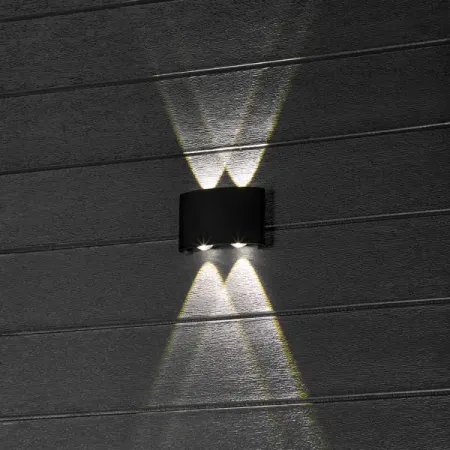 Светильник настенный светодиодный уличный Duwi «Nuovo» 24773 3 IP54 цвет черный