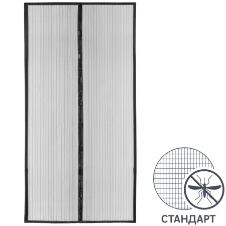 Москитная штора на магнитах 1000x2100 мм черная миниатюрная хлопковая занавеска для кукольного домика ob11