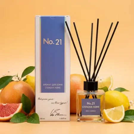 Ароматический диффузор Stenova Home №21 SH318075 100 мл декоративная наволочка medicci home 45x45см