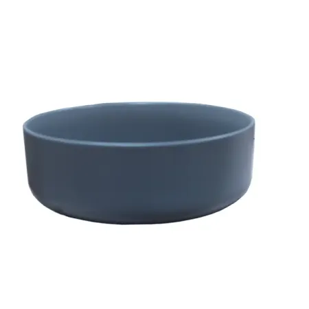 Раковина Slim Krug Grey накладная 37 см матовая керамика цвет серый