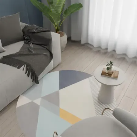 Ковер полипропилен Inspire Oasis 83401_22 круг ø133 см пушистый ковер для гостиной и спальни