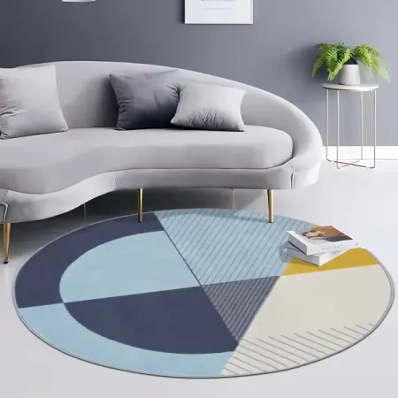 Ковер полипропилен Inspire Oasis 83403_22 круг ø133 см пушистый ковер для гостиной и спальни