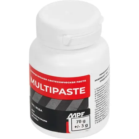 Паста уплотнительная Multipaste универсальная 70 г паста уплотнительная masterpak для воды 70 г