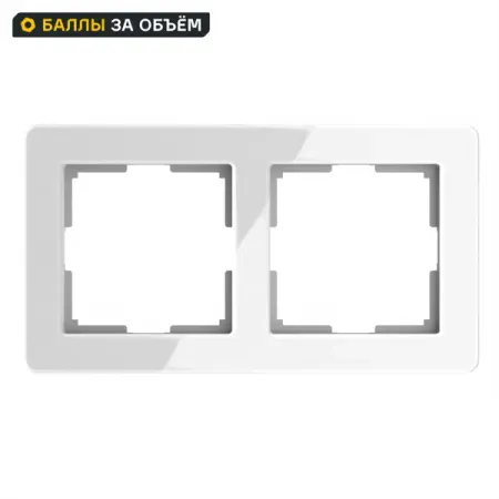 Рамка для розеток и выключателей Werkel W0022701 2 поста цвет белый рамка для розеток и выключателей werkel w0032743 3 поста айвори