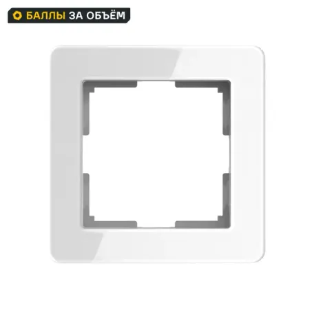 Рамка для розеток и выключателей Werkel W0012701 1 пост цвет белый bseed рамка для сенсорного выключателя из хру ного стекла